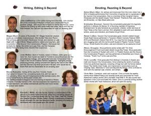 Ironically, I co-wrote a comedy show that became known as Bed Bugs & Beyond