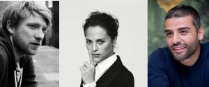 Domhnall Gleeson, Alicia Vikander and Oscar Isaacs (L to R)