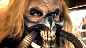 Immortan Joe (Hugh Keays-Byrne) is Leader of the Pack and universal sperm donor
